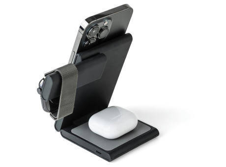 Recyceltes ABS 3-in-1 magnetisches kabelloses Ladegerät Valerio