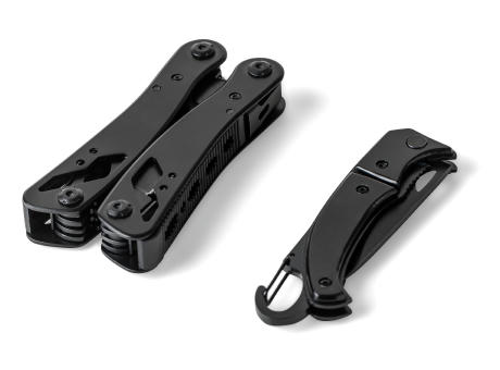 Schwarzes Aluminium-Multitool Ariane