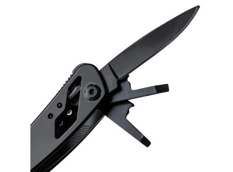 Schwarzes Aluminium-Multitool Ariane