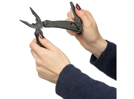 Schwarzes Aluminium-Multitool Ariane
