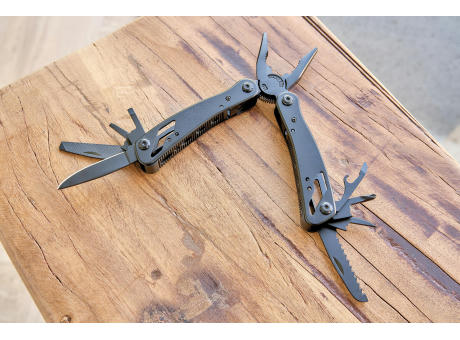 Schwarzes Aluminium-Multitool Ariane