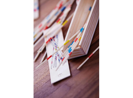 Mikadospiel in Holzbox Cas