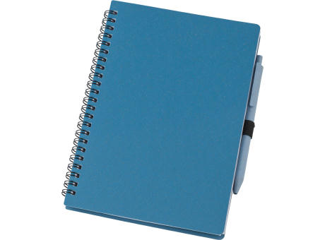 Notizbuch und Kugelschreiber aus Weizenstroh Massimo