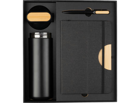 Schwarze Karton-Geschenkbox Kurt