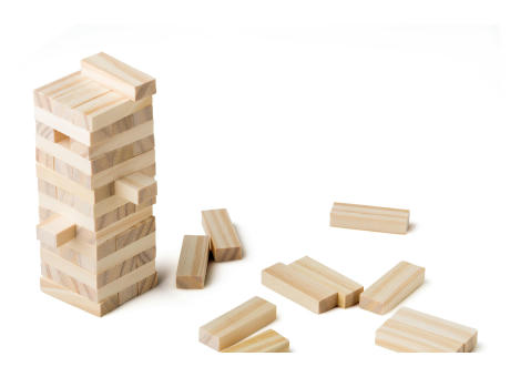 Geschicklichkeitsspiel aus Kiefernholz Gisa