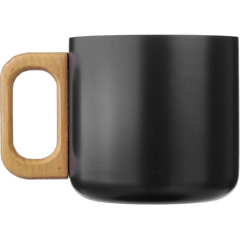 Becher Dwight | Edelstahl | Holzgriff | 400 ml