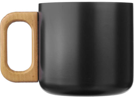 Becher Dwight | Edelstahl | Holzgriff | 400 ml
