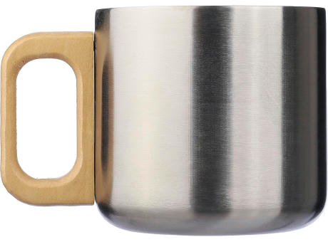 Becher Dwight | Edelstahl | Holzgriff | 400 ml