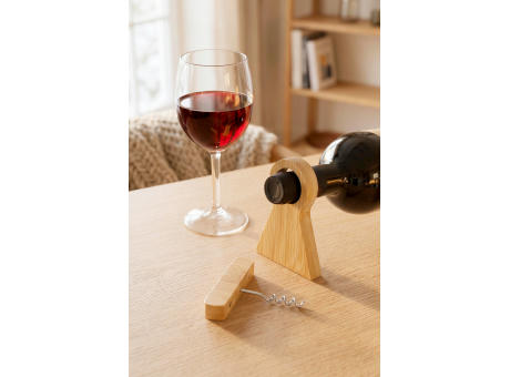 Weinflaschenhalter Vincio | Bambus