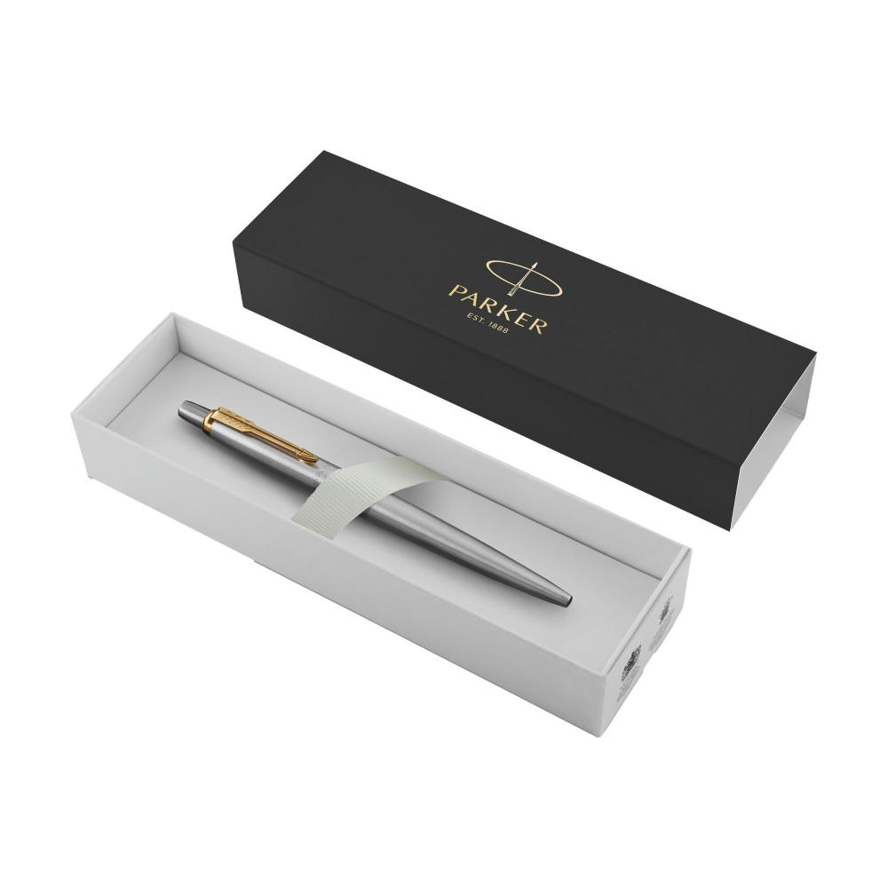 Parker Jotter Kugelschreiber | Recycelter Stahl | Blaue Tinte