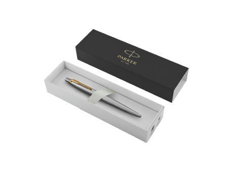 Parker Jotter Kugelschreiber | Recycelter Stahl | Blaue Tinte