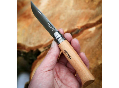 Opinel Inox No 08 Taschenmesser | Mit Gürteletui