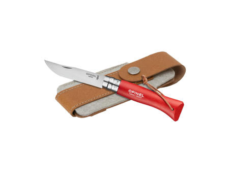 Opinel Colorama No 08 Taschenmesser | Mit Gürteletui