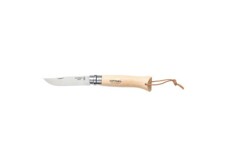 Opinel Inox No 08 Natural Taschenmesser | Mit Gürteletui