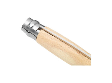 Opinel Inox No 08 Natural Taschenmesser | Mit Gürteletui