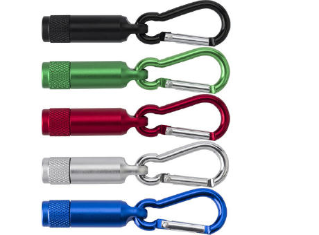 Mini-Taschenlampe aus Aluminium mit Karabiner Tracy