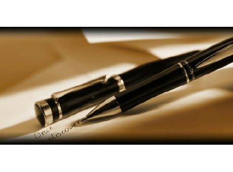 Charles Dickens Kugelschreiber aus Metall Bibi
