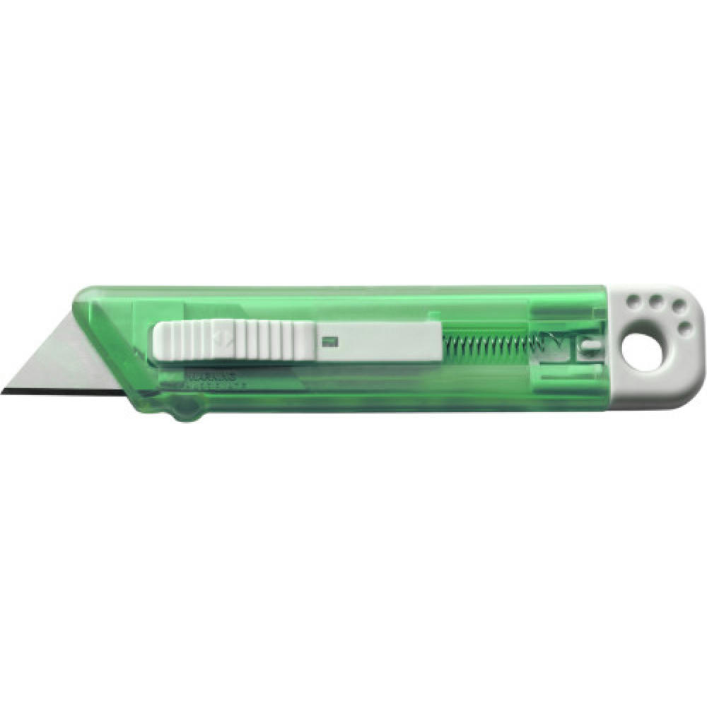 Cutter-Messer mit Federkernautomatik aus Kunststoff Griffin