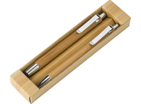 Kugelschreiber-Set aus Bambus Darlene