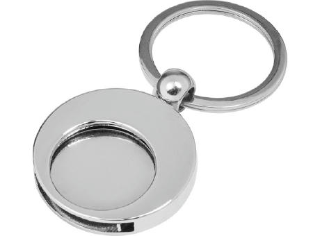 Schlüsselanhänger aus Metall mit Einkaufswagenchip Christie