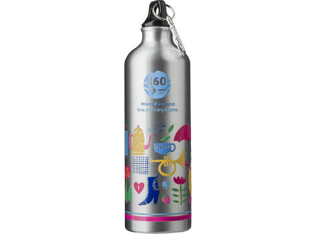 Trinkflasche(750 ml) aus Aluminium Gio