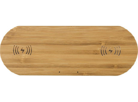 Wireless Ladepad aus Bambus Tatum