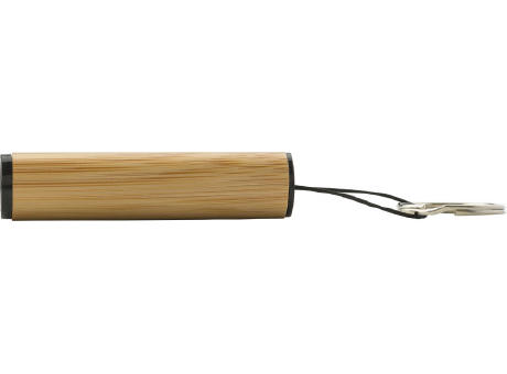 Mini-Taschenlampe aus Bambus mit Schlüsselanhänger Ilse