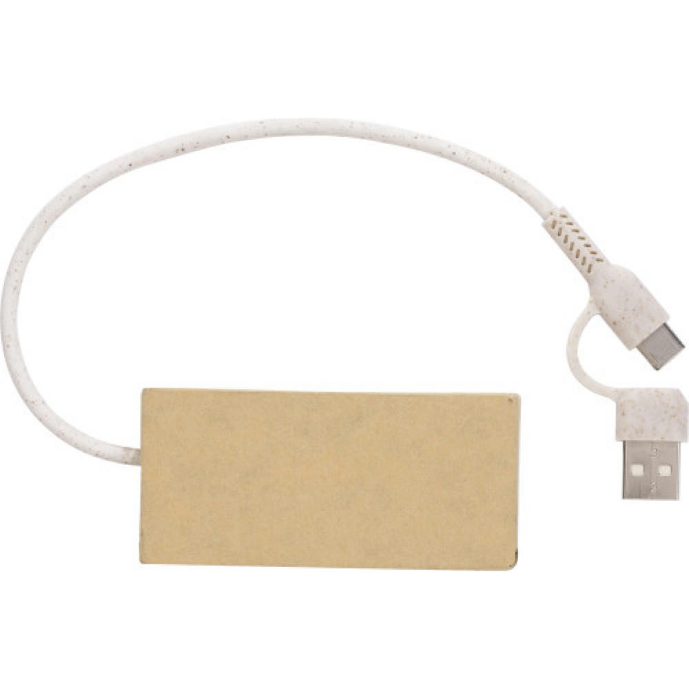 USB-Hub aus Aluminium und recyceltem Papier Paulo