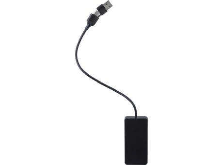 Recycelte Aluminium USB Hub Layton
