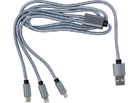 3-in-1 Ladekabel aus Nylon Felix