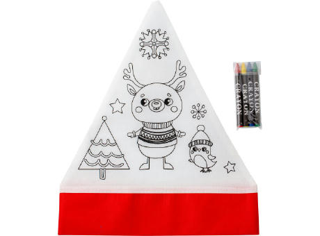 Weihnachtsmütze aus Non-Woven (80 gr/m²) Maryse