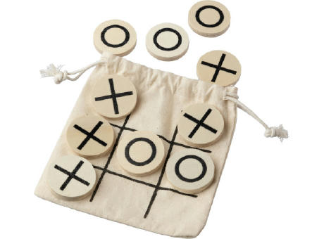 Natürliches Holz-Tic-Tac-Toe-Spiel Waltraud