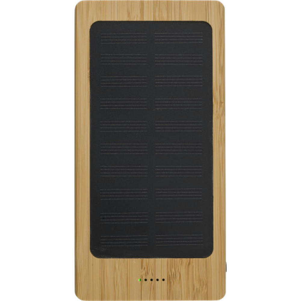 Solar-Powerbank aus Bambus Joan