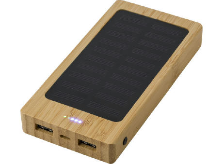 Solar-Powerbank aus Bambus Joan