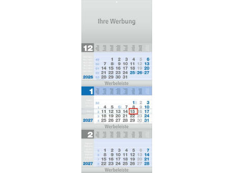 Dreimonatsplaner Design-trio-plus blau