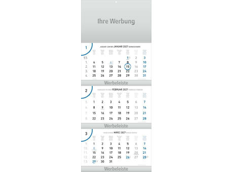 Dreimonatsplaner Future-trio-plus blau