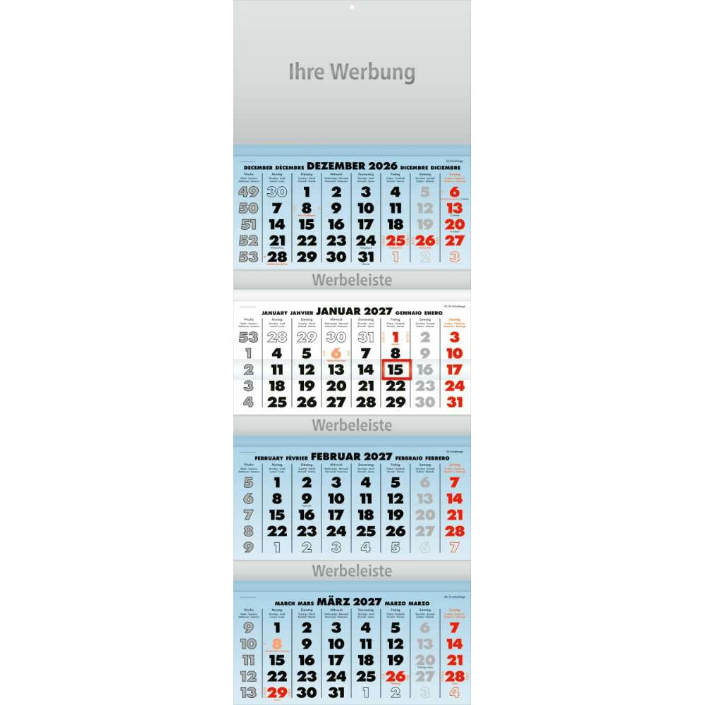 Viermonatsplaner Business-quattro blau