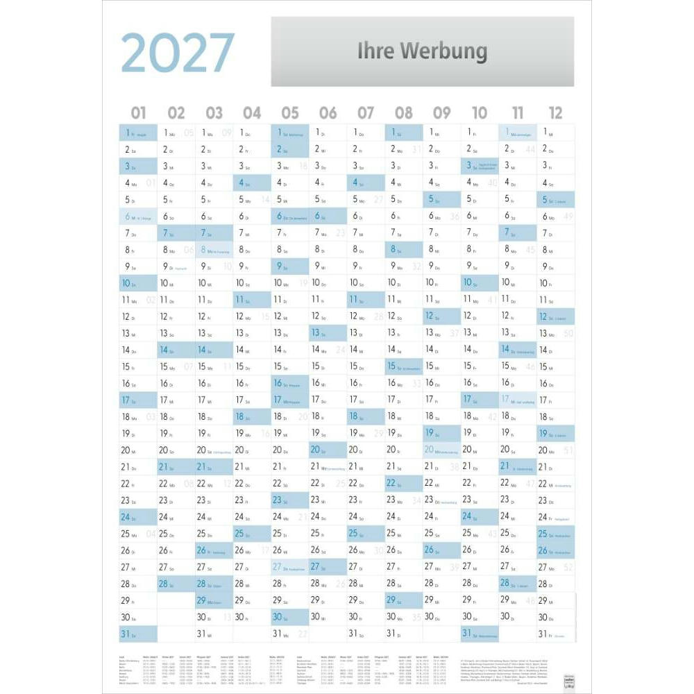 Plakatkalender Hochformat