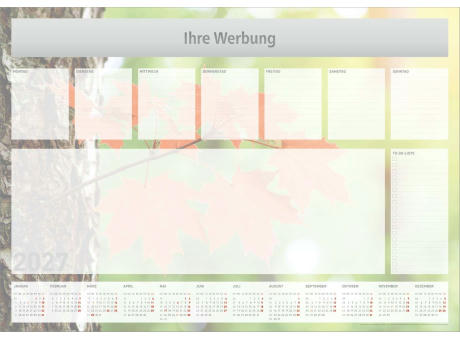 Schreibunterlage mit Hintergrundmotiv 50 Blatt 4-fbg.