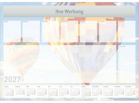 Schreibunterlage mit Hintergrundmotiv 50 Blatt 4-fbg.