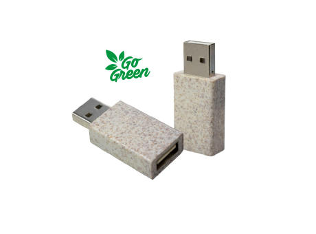 USB-Blocker Weizenstroh