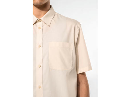Camisa popelina de polialgodón manga corta de fácil cuidado hombre