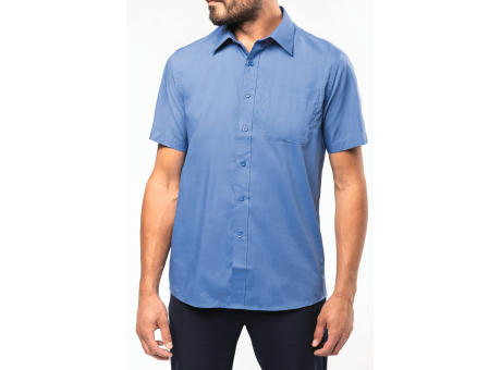 Camisa popelina de polialgodón manga corta de fácil cuidado hombre