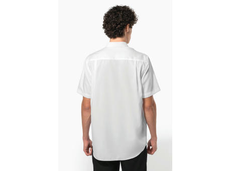 Camisa micro sarga no-plancha manga corta hombre