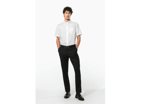 Camisa micro sarga no-plancha manga corta hombre