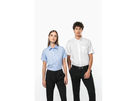 Camisa micro sarga no-plancha manga corta hombre