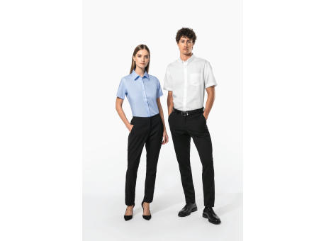 Camisa micro sarga no-plancha manga corta hombre