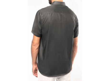 Camisa micro sarga no-plancha manga corta hombre