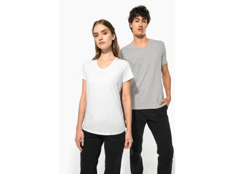 Camiseta con elastano cuello de pico hombre