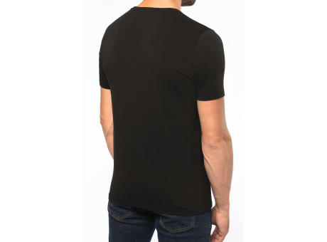 Camiseta con elastano cuello de pico hombre
